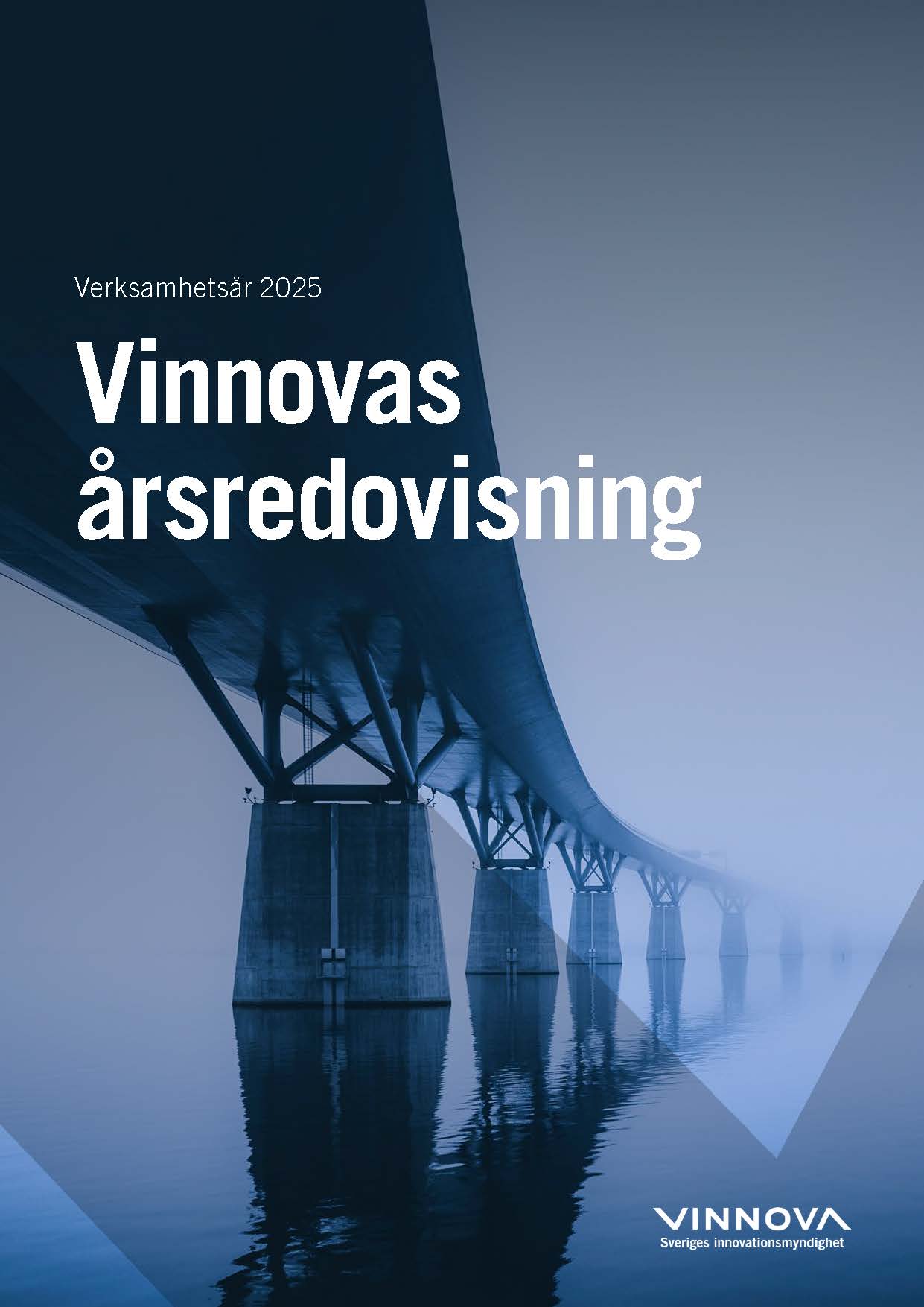 Book cover Vinnova's annual report 2025